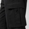 Urban style black cargo pants for men casual fashion wear